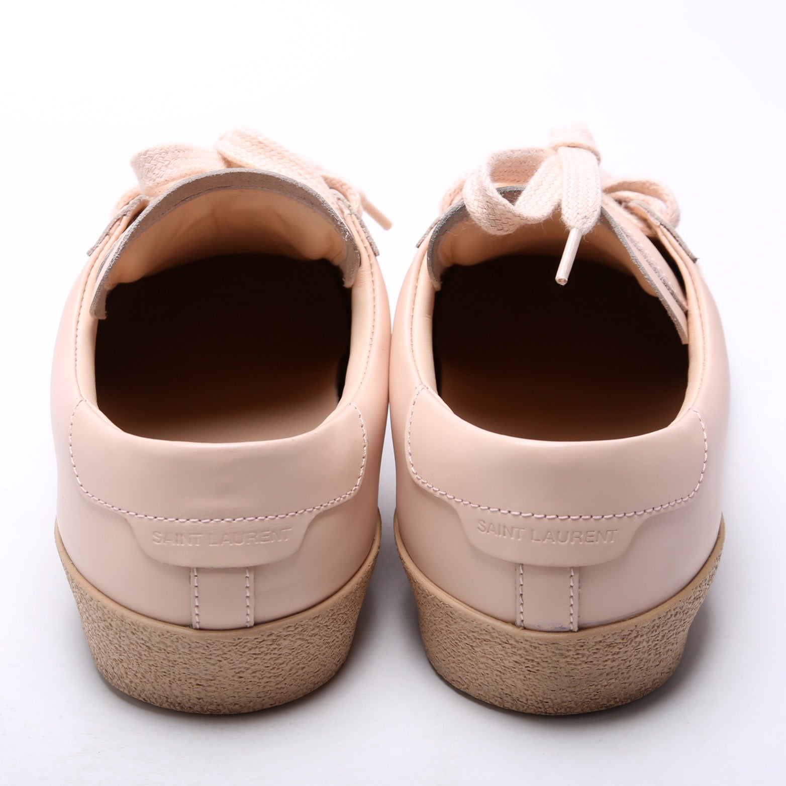 SAINT LAURENT Court Classic SL/06 Leather Sneakers Size 37.5 Pink