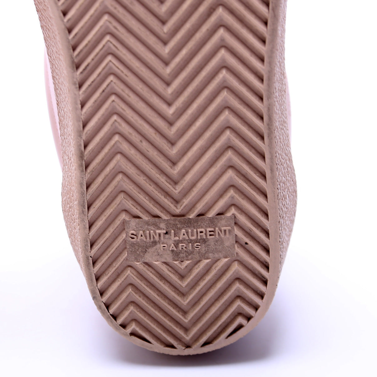 SAINT LAURENT Court Classic SL/06 Leather Sneakers Size 37.5 Pink