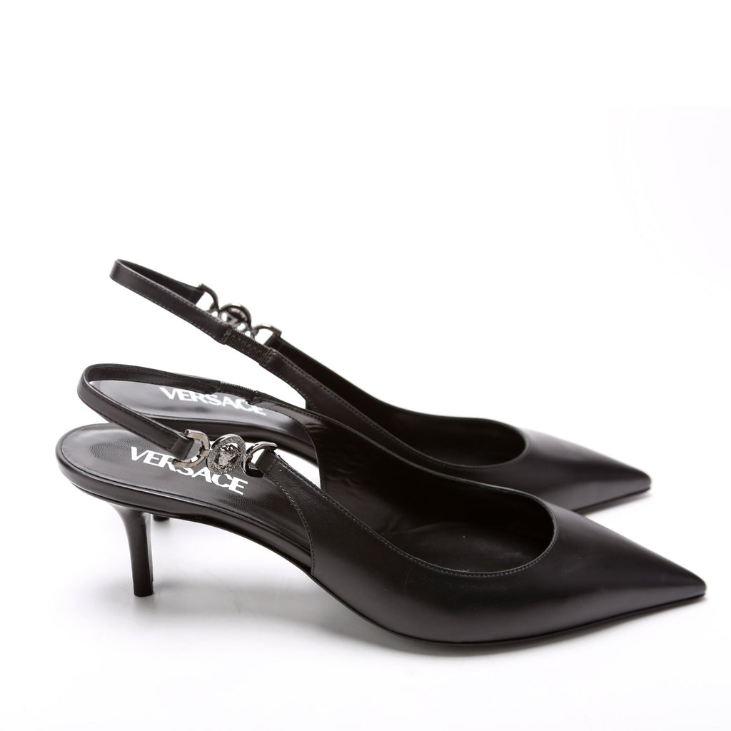 Medusa Sling Back Pumps Size 40 Black