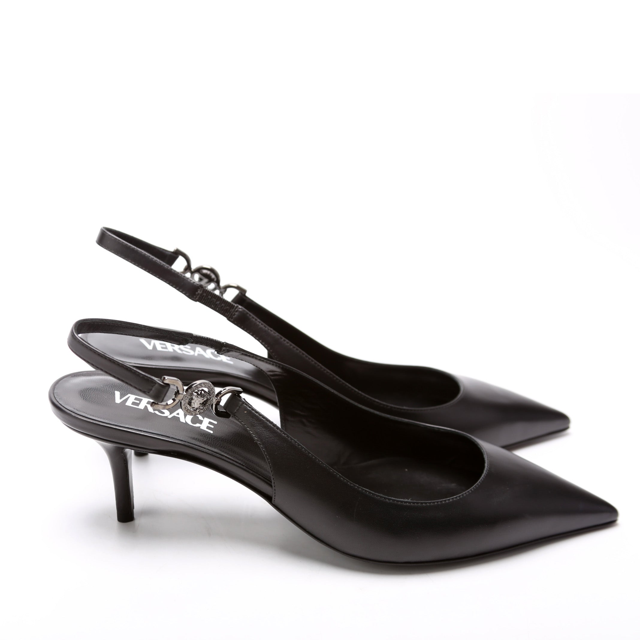 Medusa Sling Back Pumps Size 40 Black
