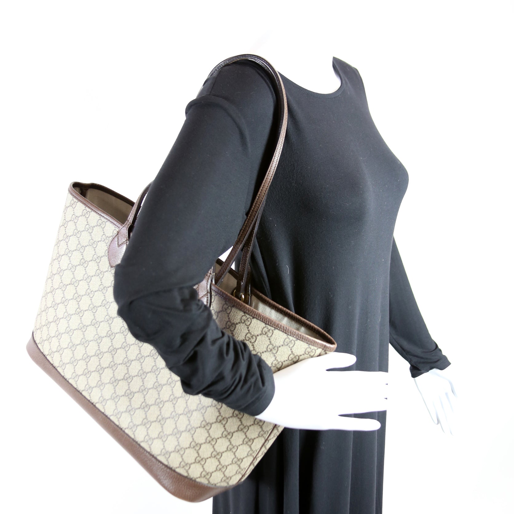 739730 Ophidia GG Supreme Medium Tote Brown