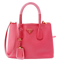 1BG887 Saffiano Cuir Double Small Pink