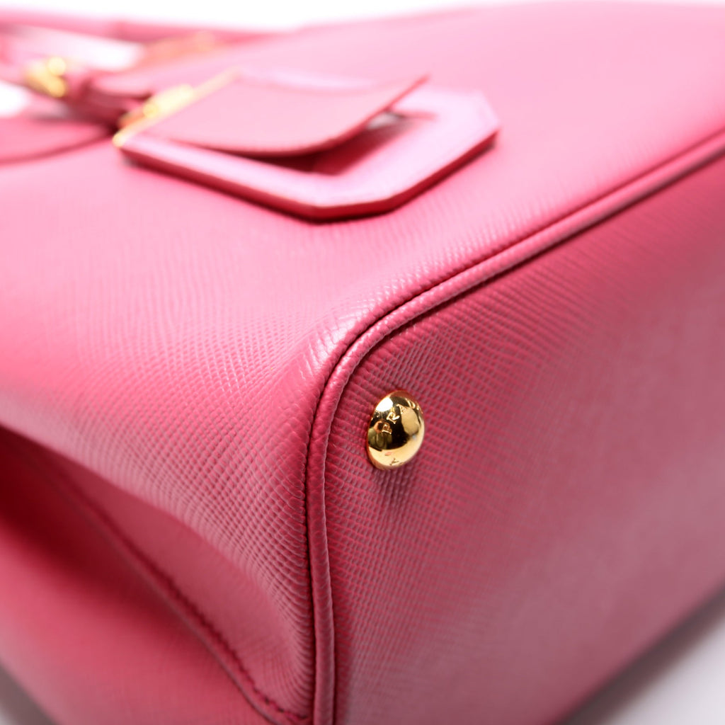 1BG887 Saffiano Cuir Double Small Pink