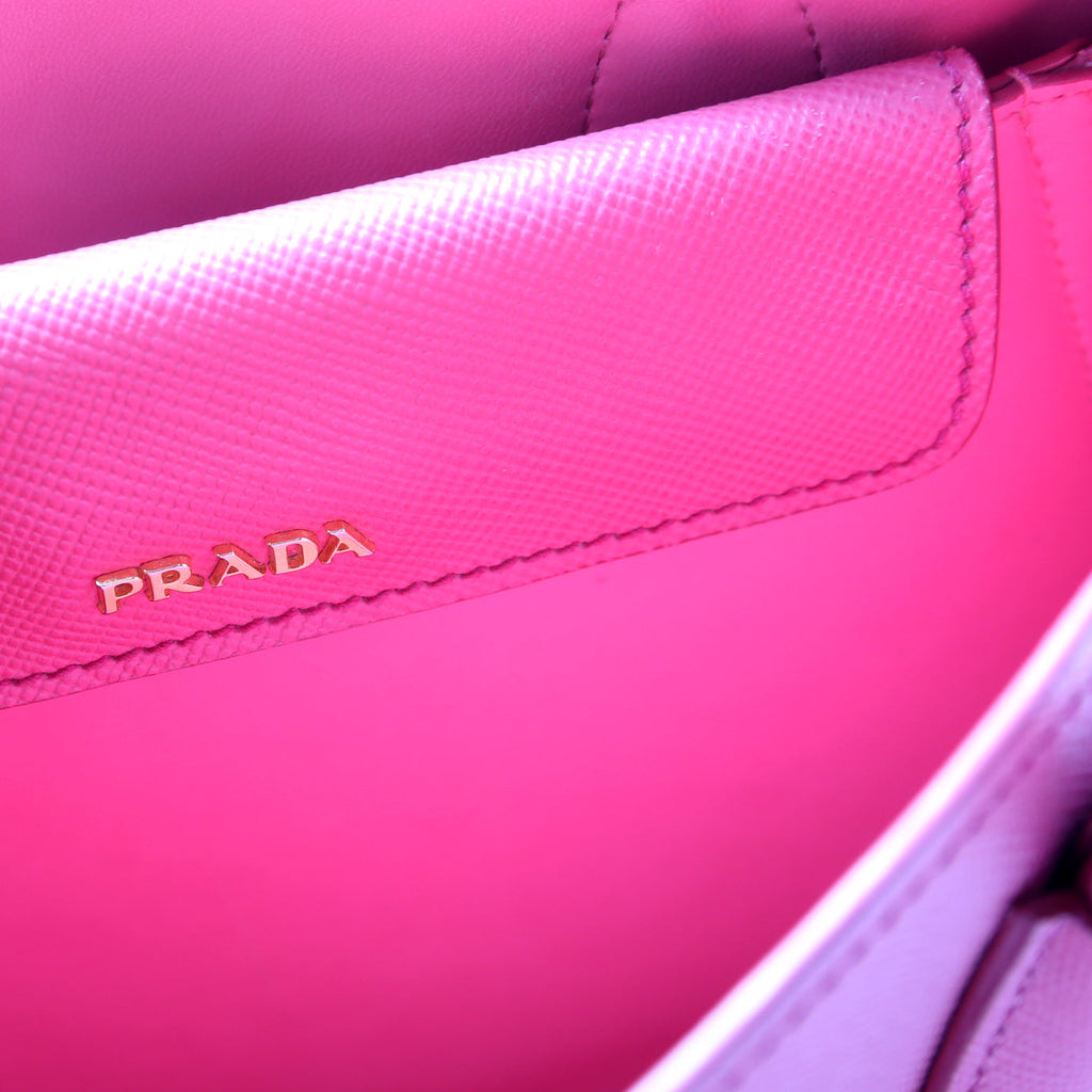 1BG887 Saffiano Cuir Double Small Pink