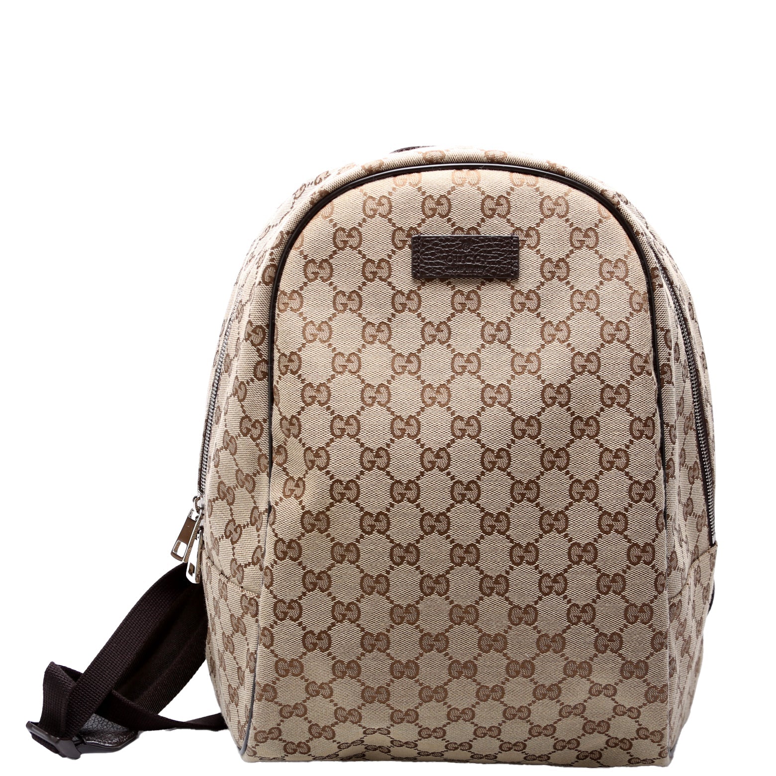 449906 GG Canvas Travel Backpack Brown