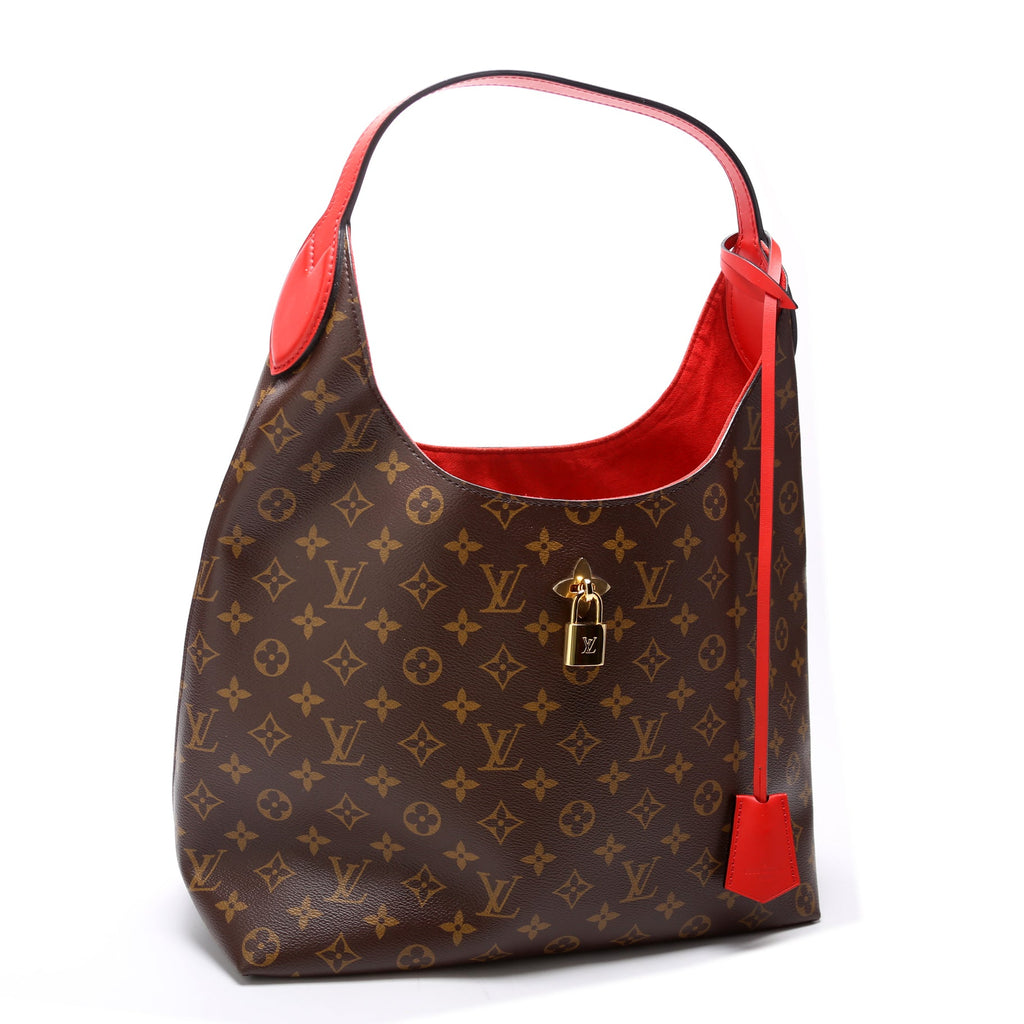 Flower Hobo Monogram Red