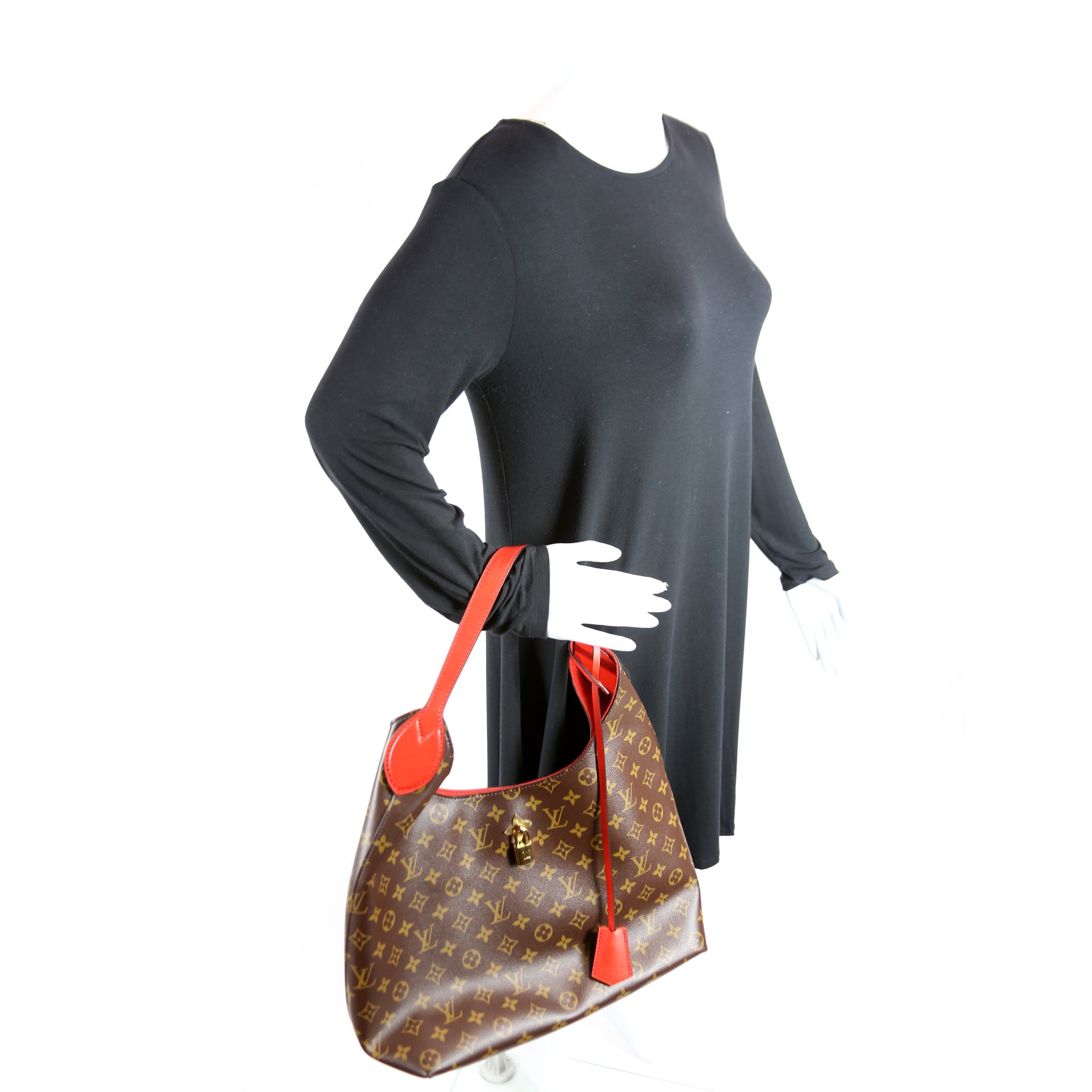 Flower Hobo Monogram Red
