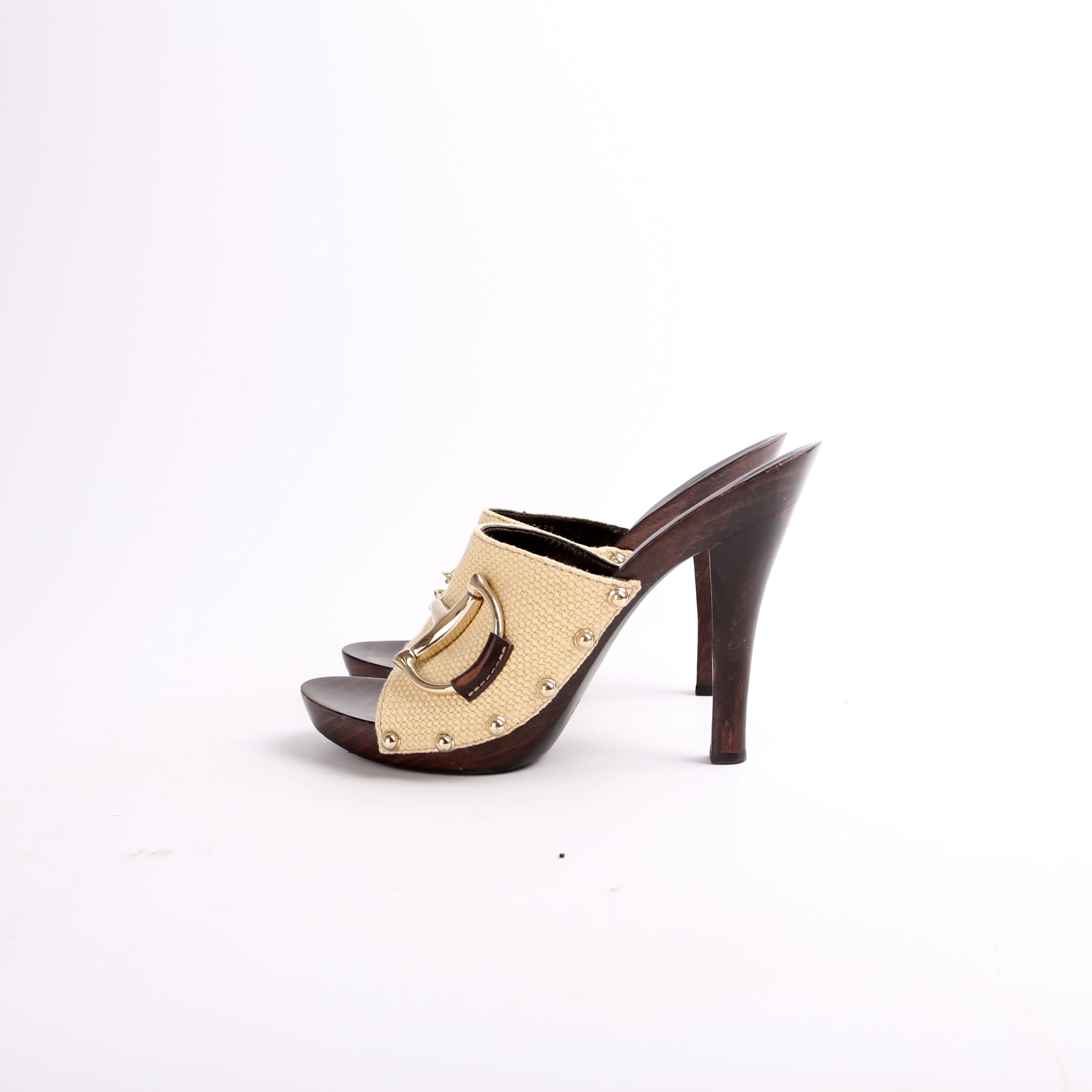 Horsebit Canvas Mule Size 37.5