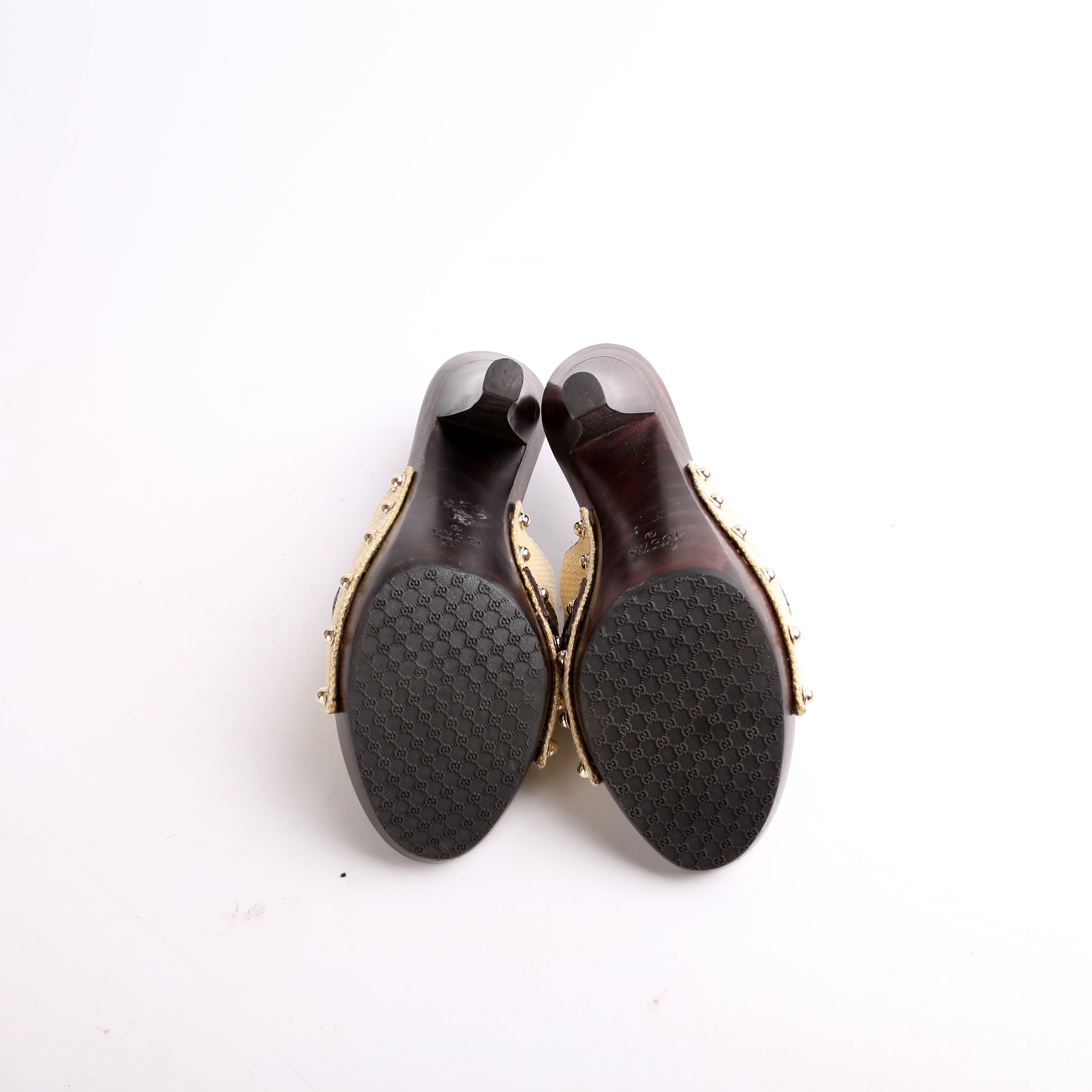 Horsebit Canvas Mule Size 37.5