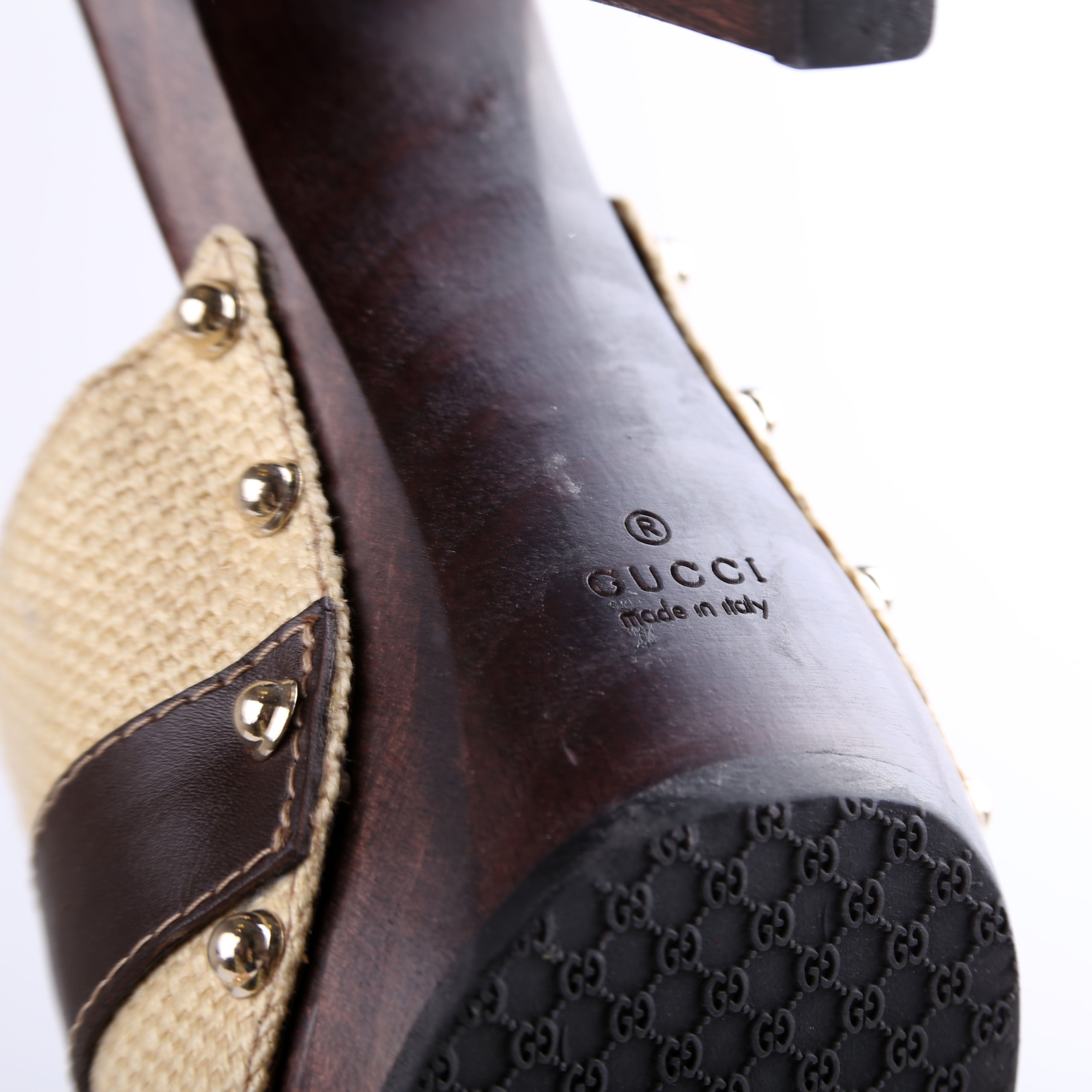 Horsebit Canvas Mule Size 37.5