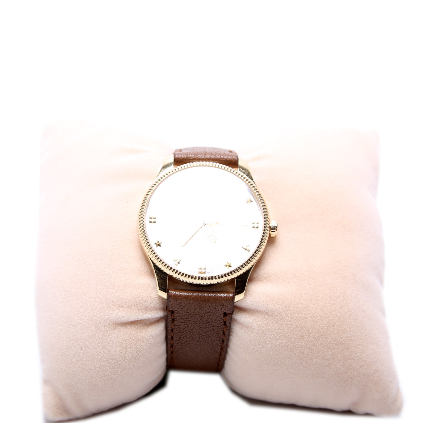 717815 G-Timeless Bee Leather Band Watch