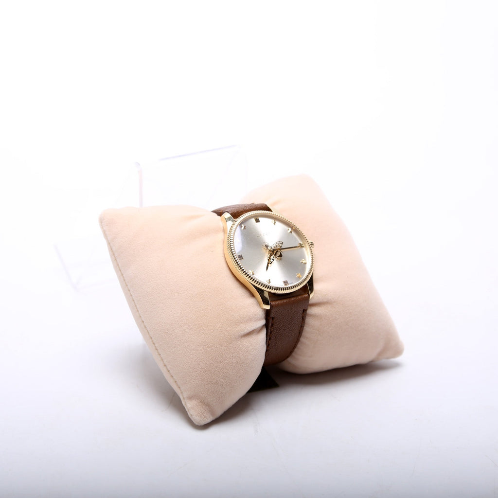 717815 G-Timeless Bee Leather Band Watch