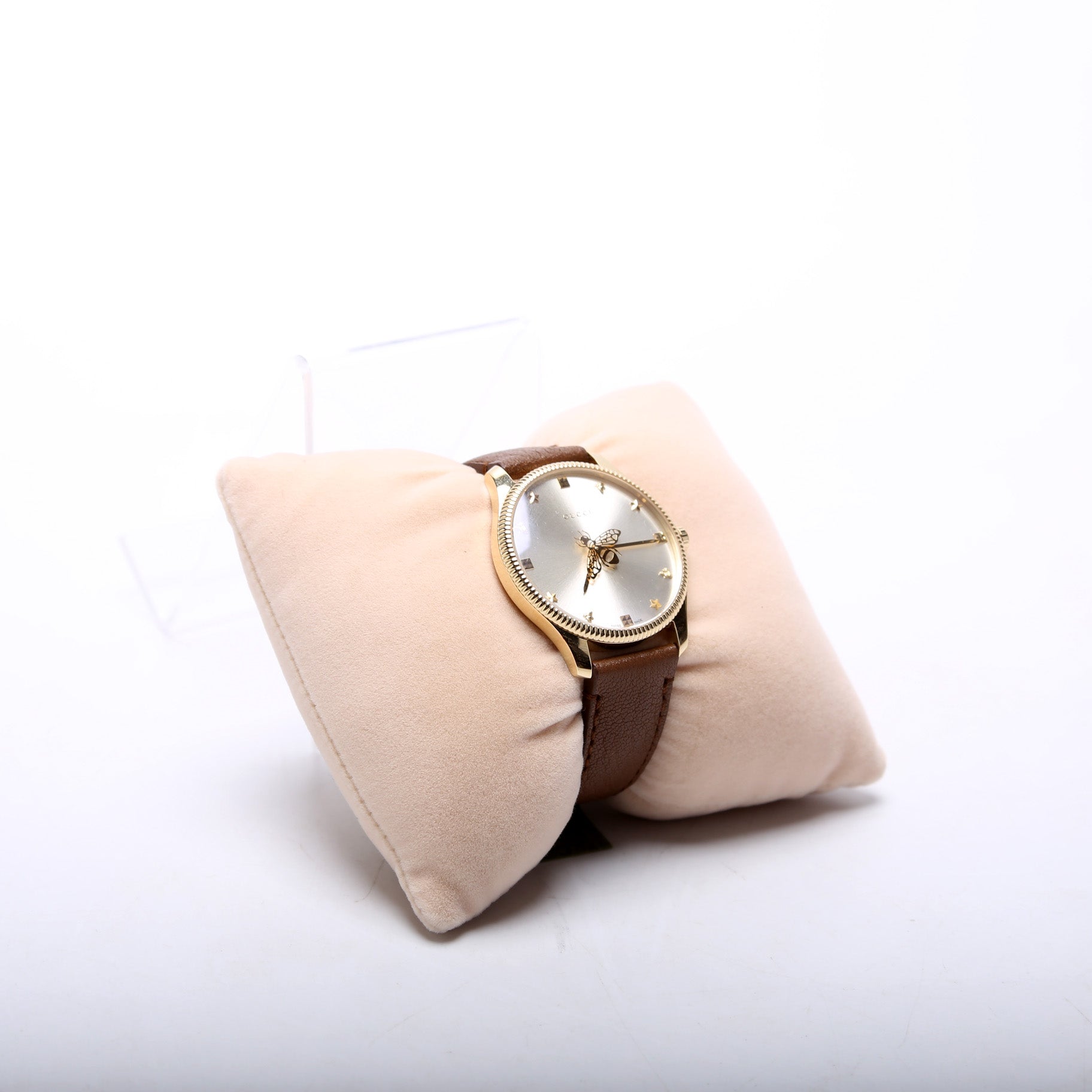 717815 G-Timeless Bee Leather Band Watch