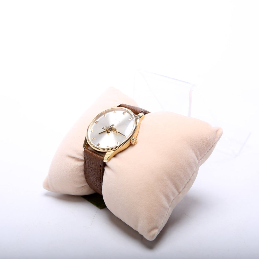 717815 G-Timeless Bee Leather Band Watch