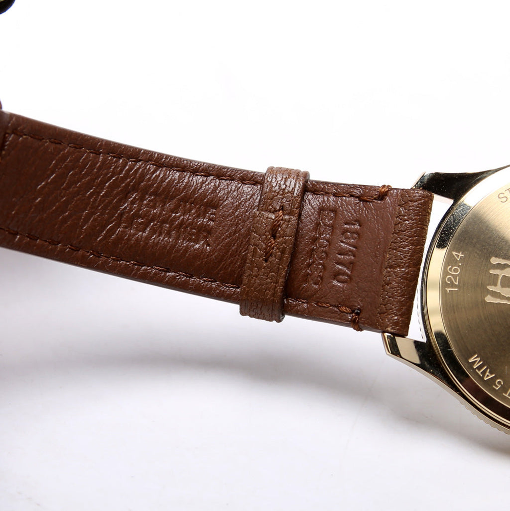 717815 G-Timeless Bee Leather Band Watch
