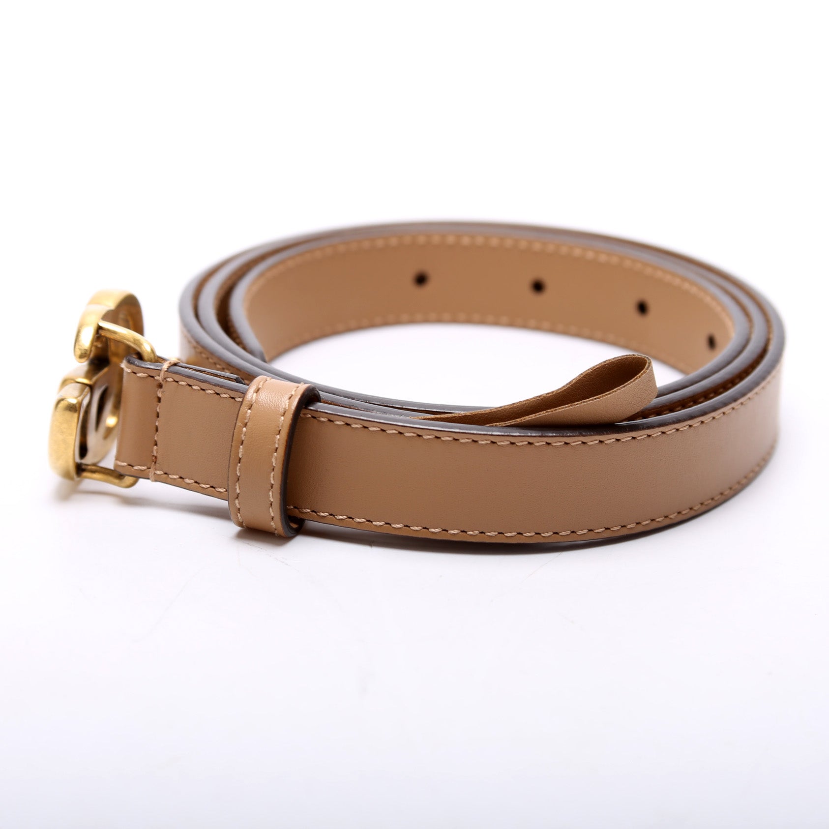 409417 GG Marmont Thin Belt Size 90/36 Tan