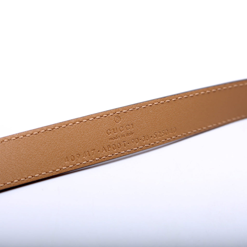 409417 GG Marmont Thin Belt Size 90/36 Tan