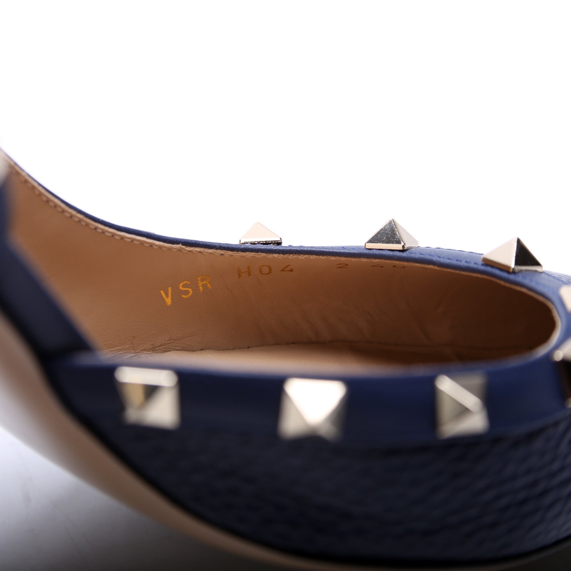 Rockstud Slingback Pumps Size 40.5 Navy