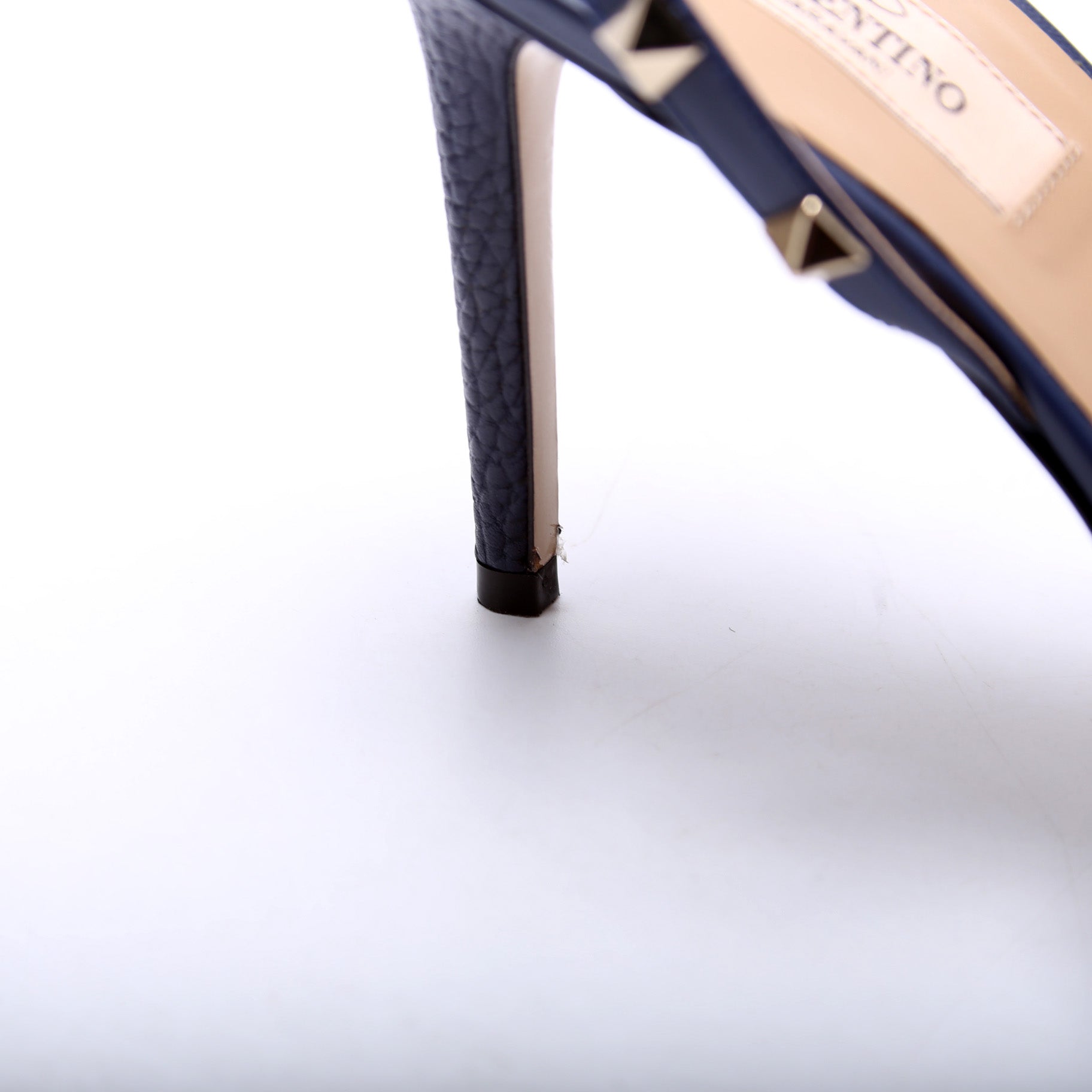 Rockstud Slingback Pumps Size 40.5 Navy