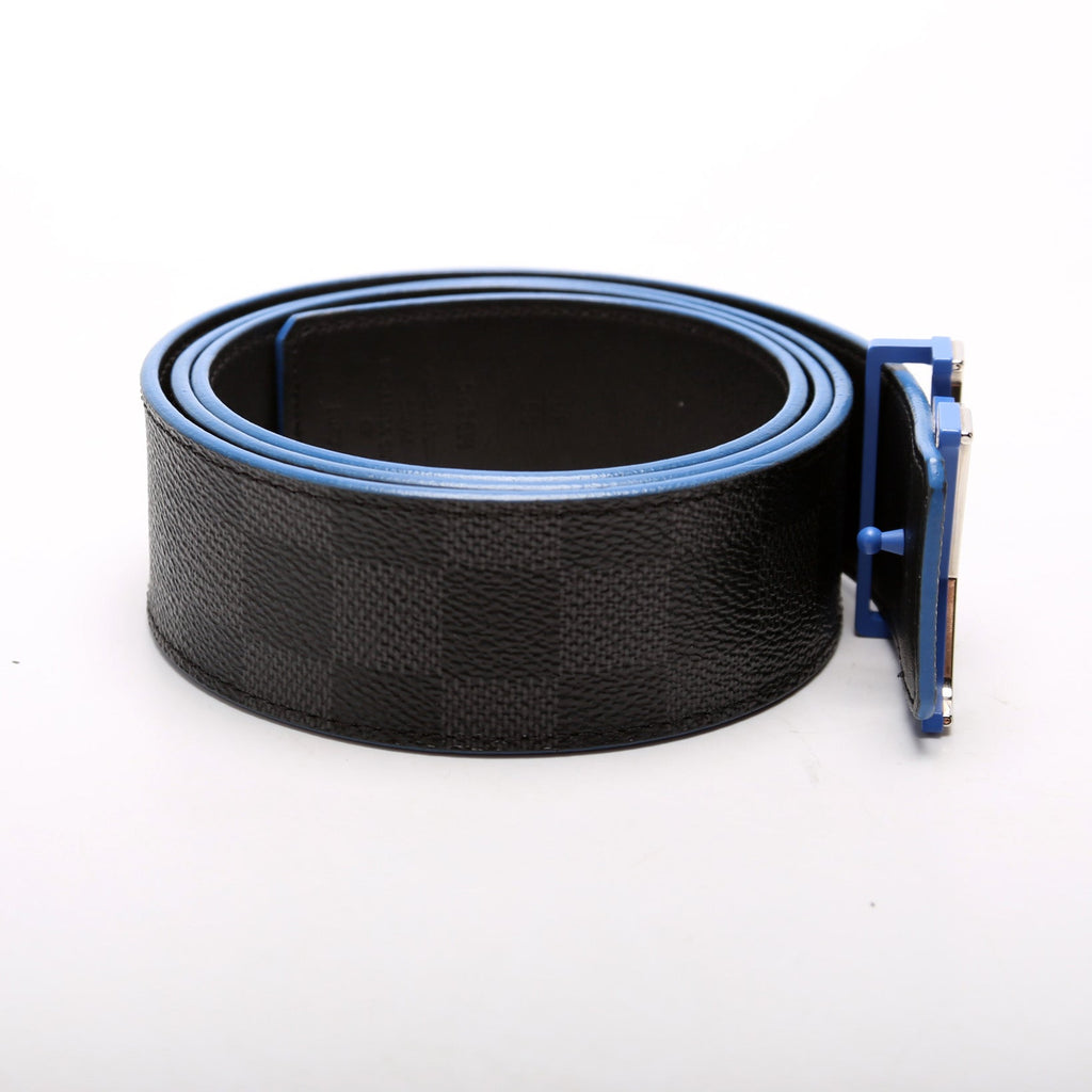 Initiales 40MM Reverse Graphite/Infini Belt Size 95/38 Blue