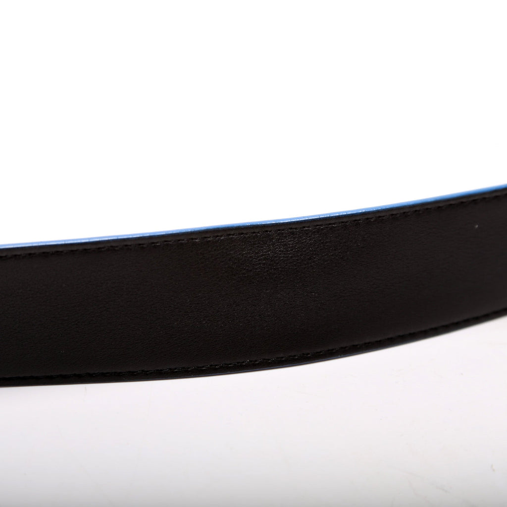 Initiales 40MM Reverse Graphite/Infini Belt Size 95/38 Blue