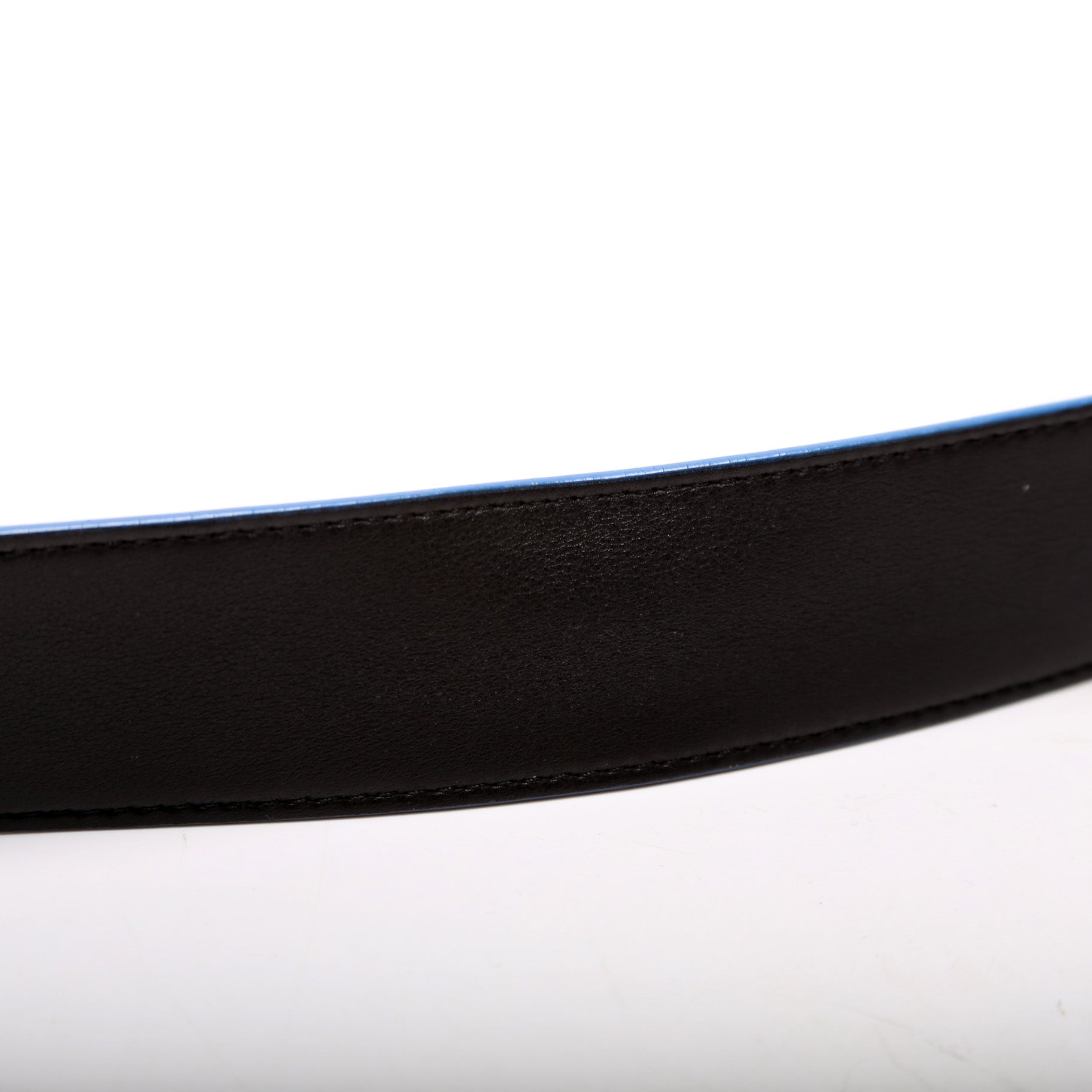 Initiales 40MM Reverse Graphite/Infini Belt Size 95/38 Blue