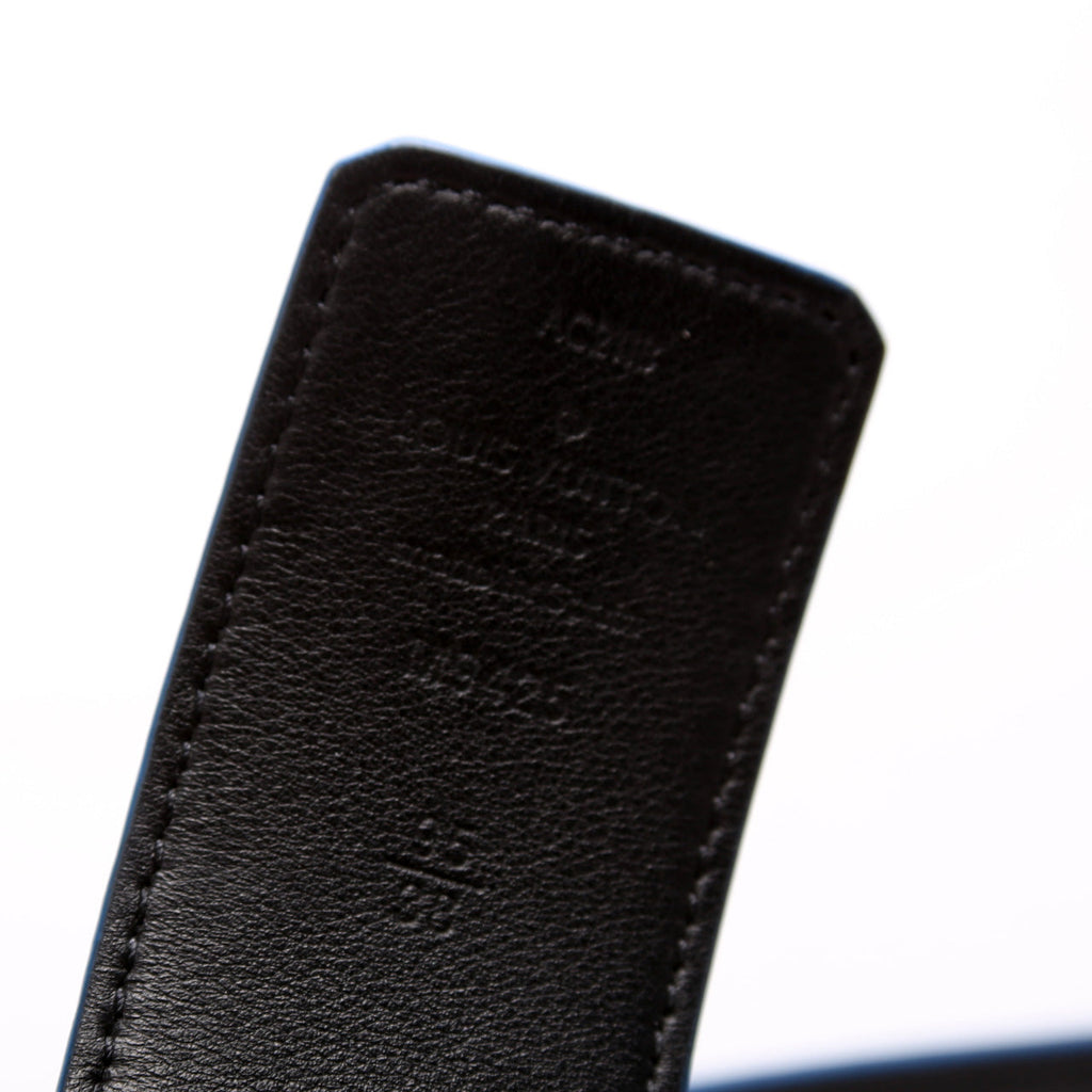 Initiales 40MM Reverse Graphite/Infini Belt Size 95/38 Blue