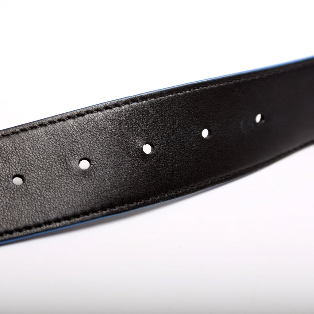 Initiales 40MM Reverse Graphite/Infini Belt Size 95/38 Blue