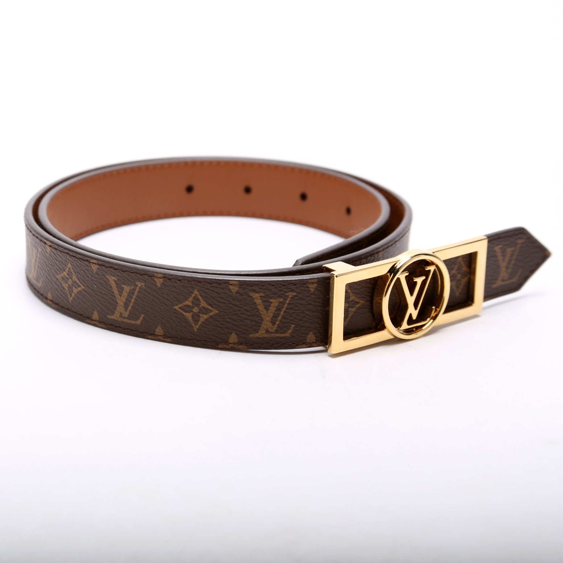 Dauphine 25MM Reverse Monogram/Leather Size 80/32