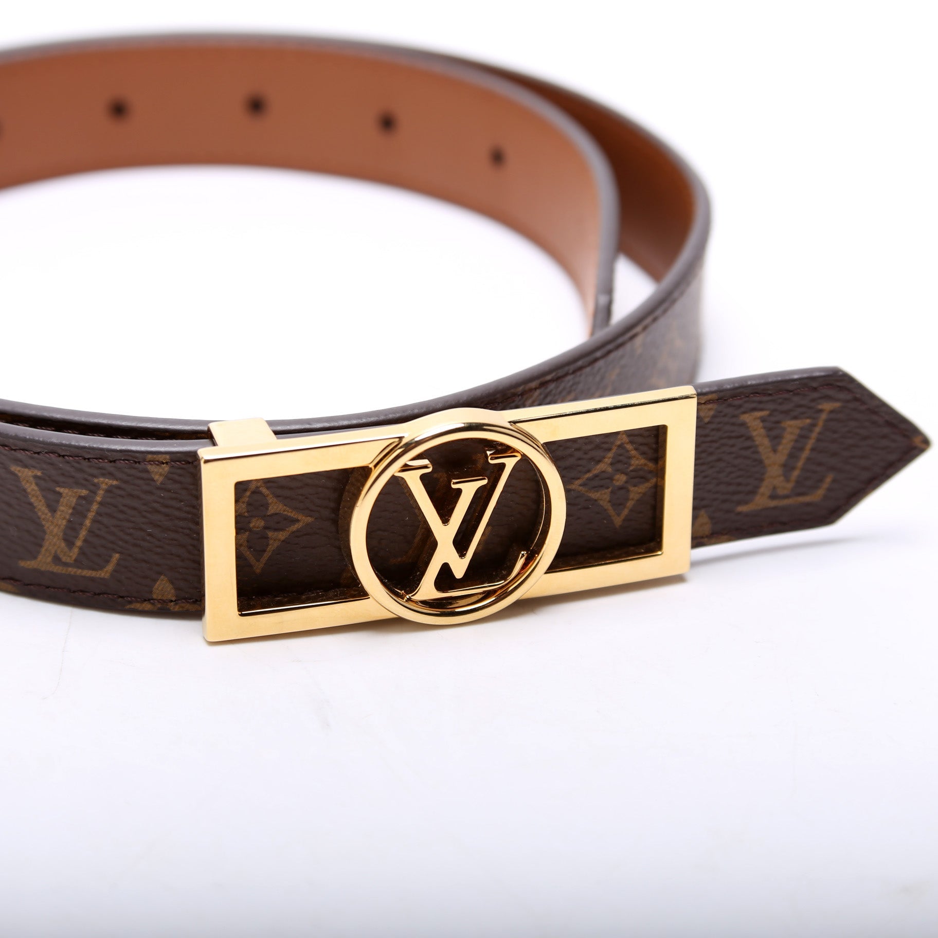 Dauphine 25MM Reverse Monogram/Leather Size 80/32