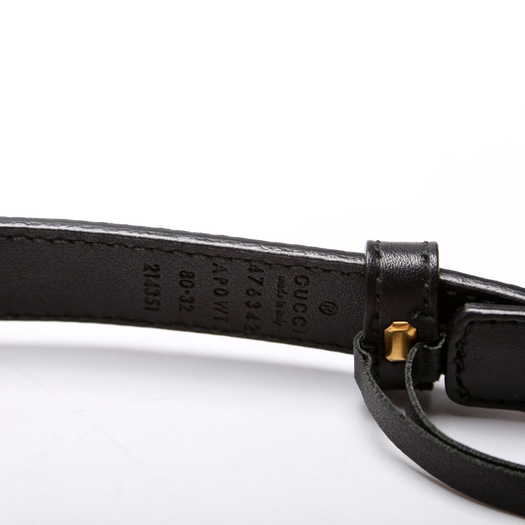 476342 GG Marmont Pearly Belt Size 80/32 Black