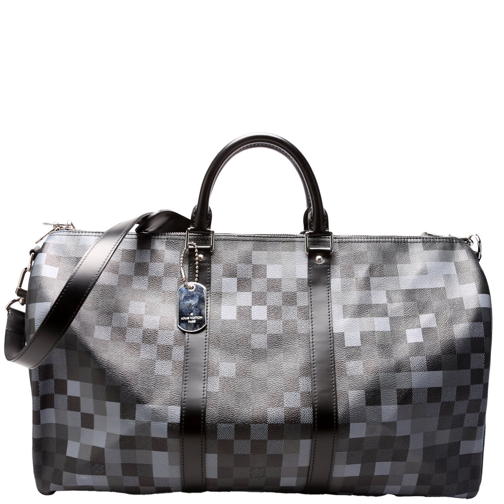Keepall 50 With Strap Graphite Pixel