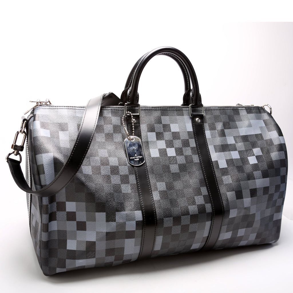 Keepall 50 With Strap Graphite Pixel
