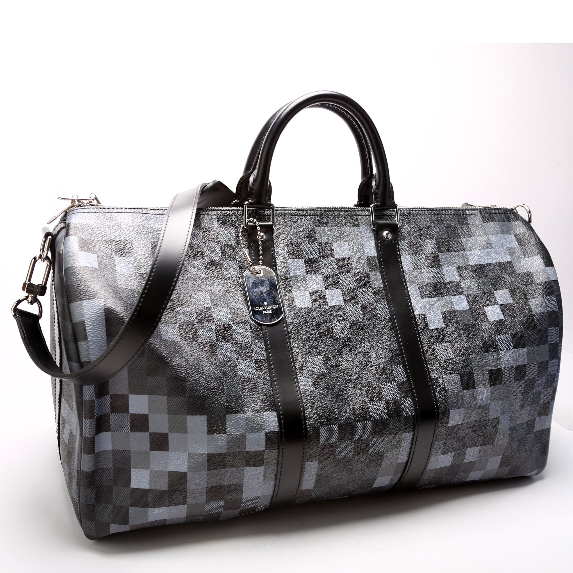 Keepall 50 With Strap Graphite Pixel
