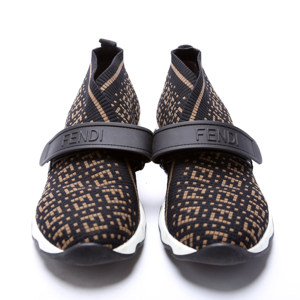 Fendi Rockoko Zuchinno Sneakers Size 36 Brown