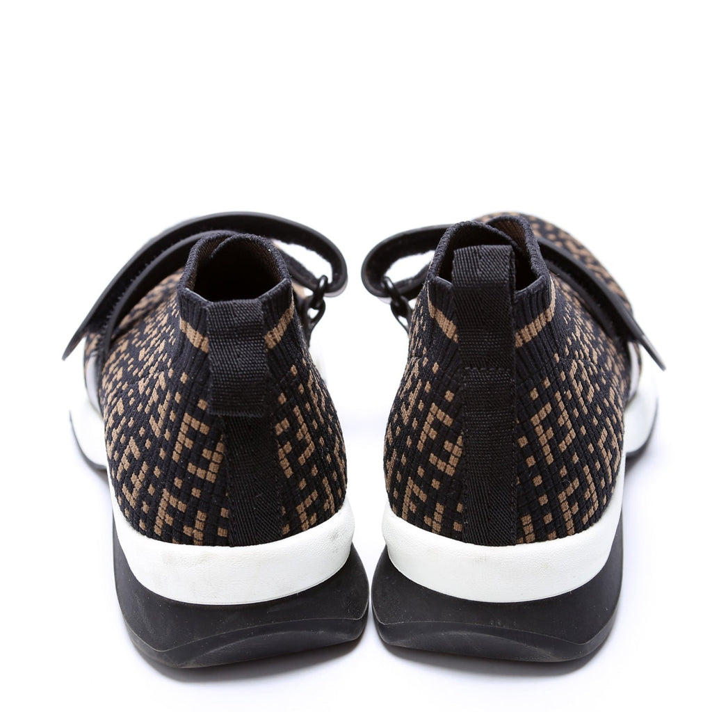 Fendi Rockoko Zuchinno Sneakers Size 36 Brown