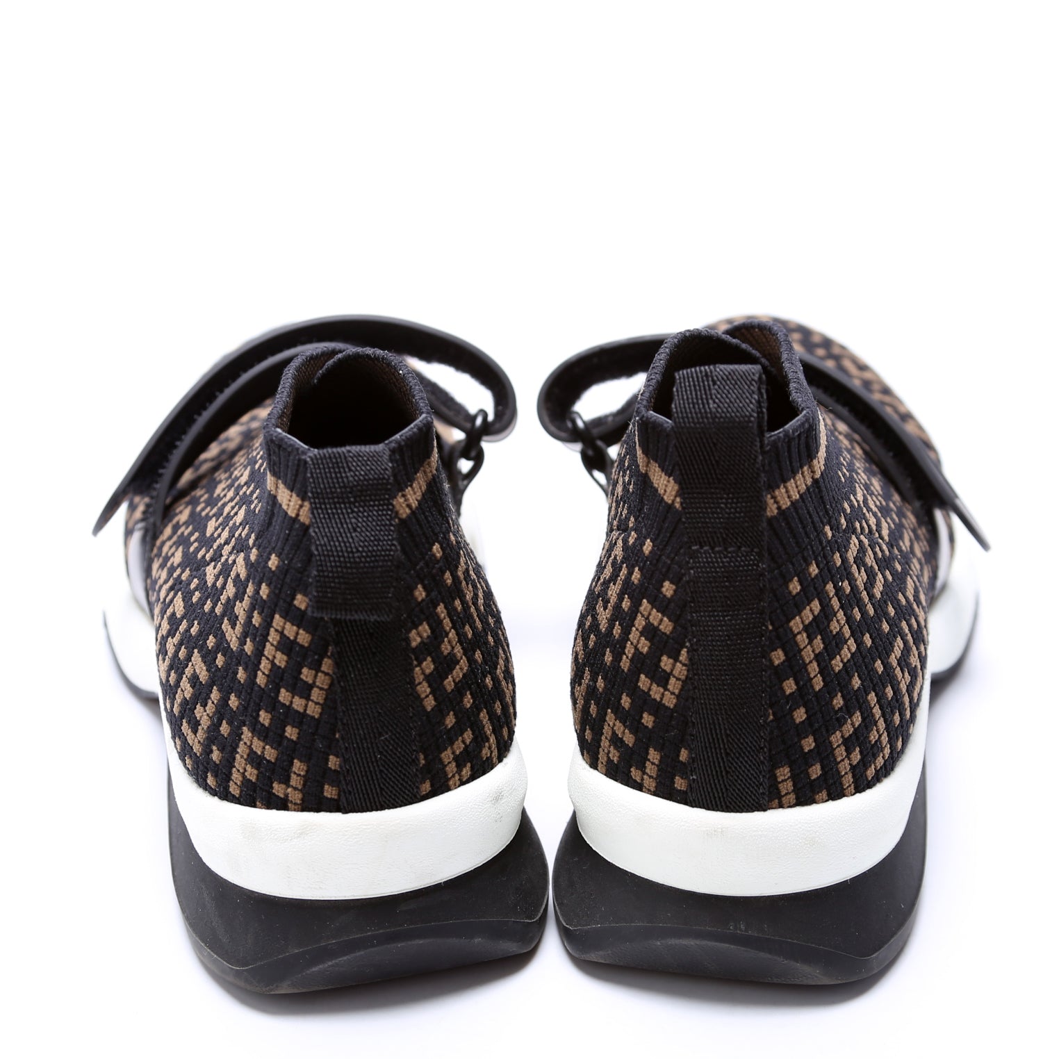 Fendi Rockoko Zuchinno Sneakers Size 36 Brown