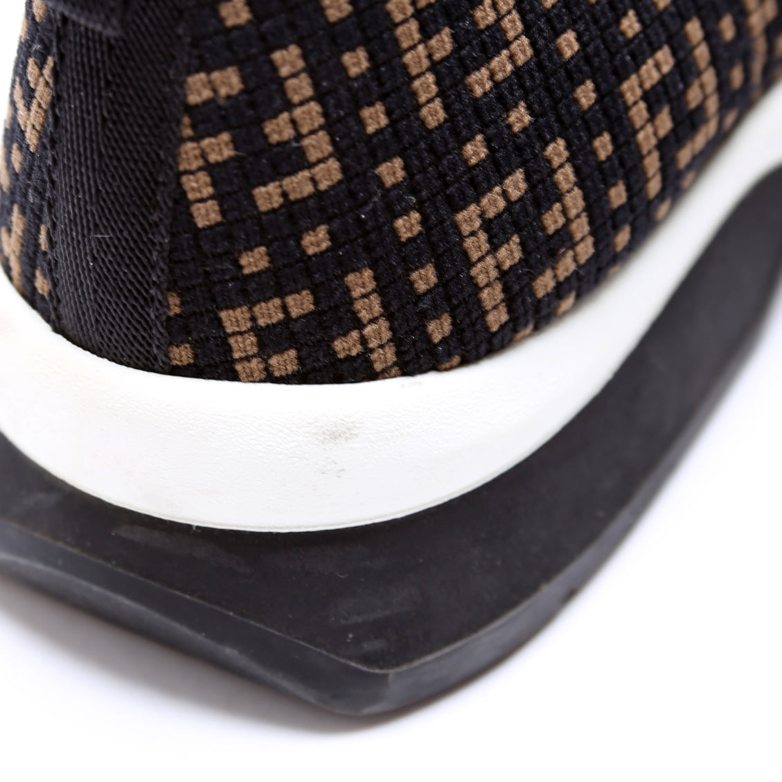 Fendi Rockoko Zuchinno Sneakers Size 36 Brown