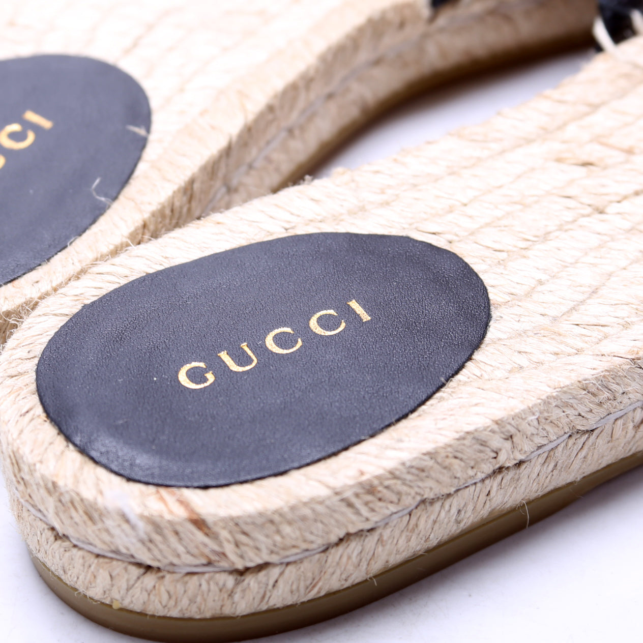 GG Marmont Espadrille Slides Size 40.5 Brown