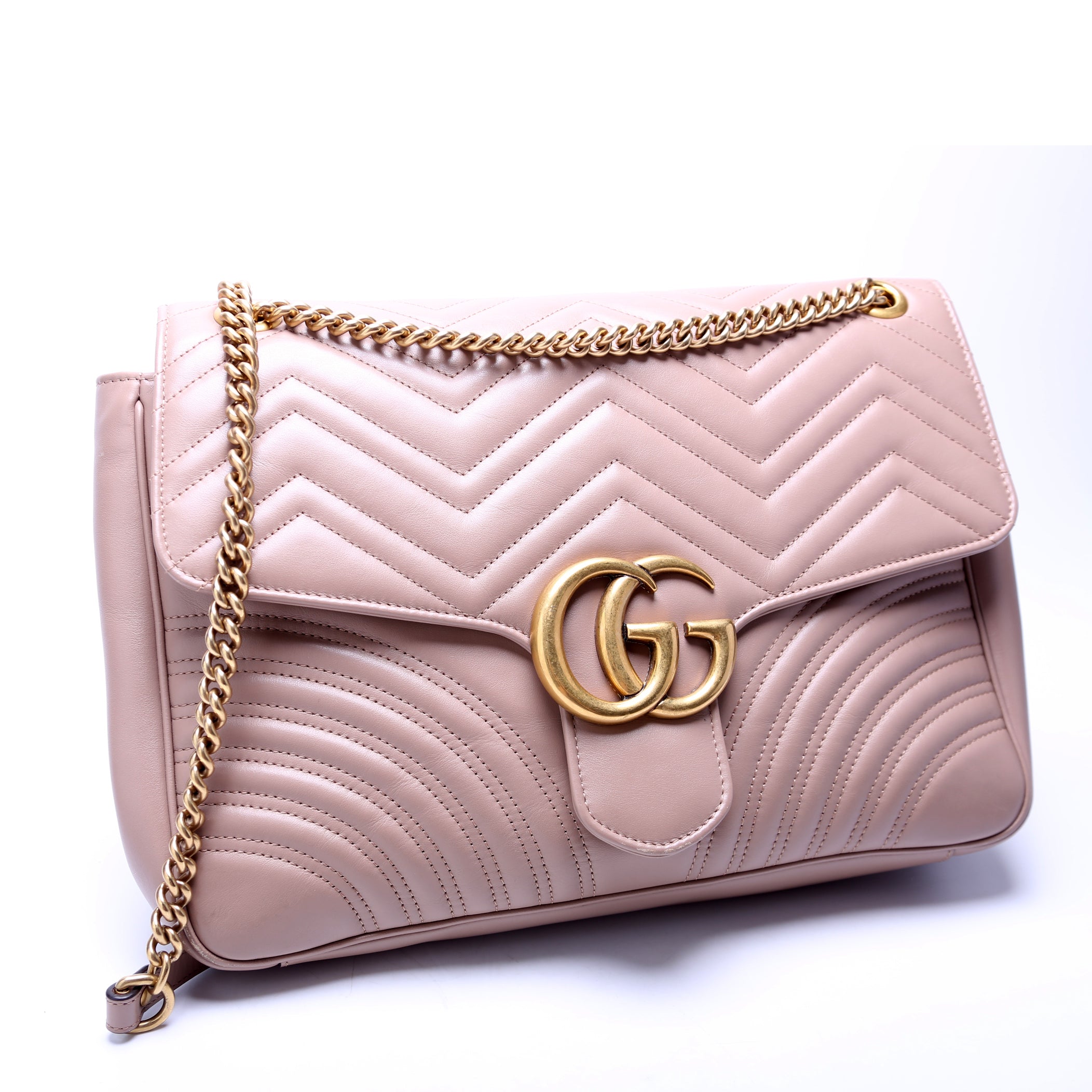Gucci 498090 Marmont Large Tan
