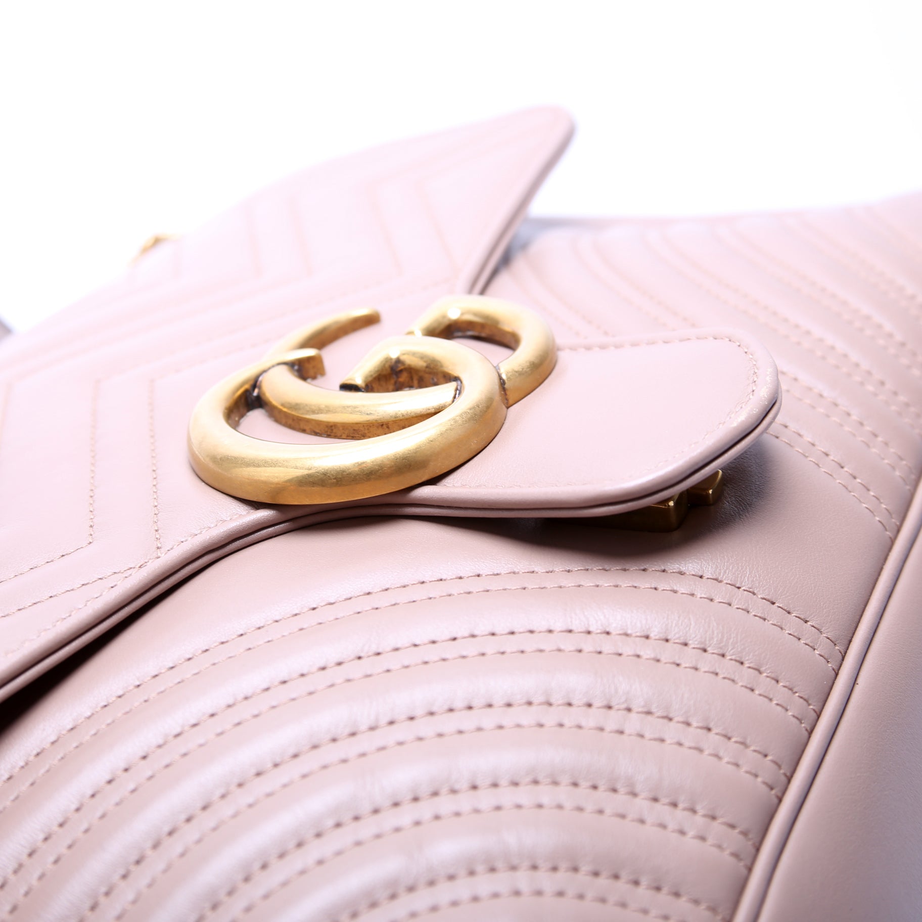 Gucci 498090 Marmont Large Tan