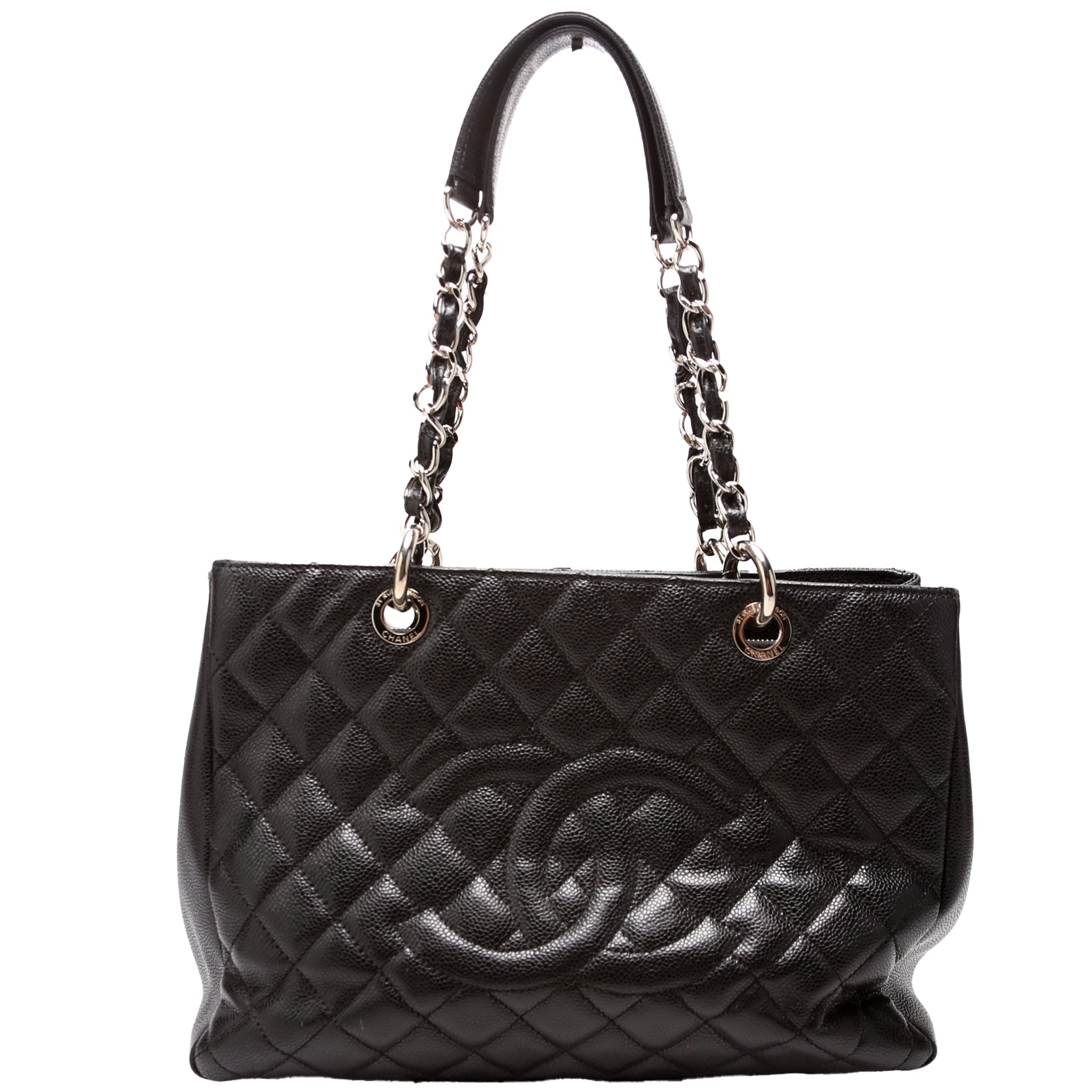 Grand Shopping Tote Caviar Black