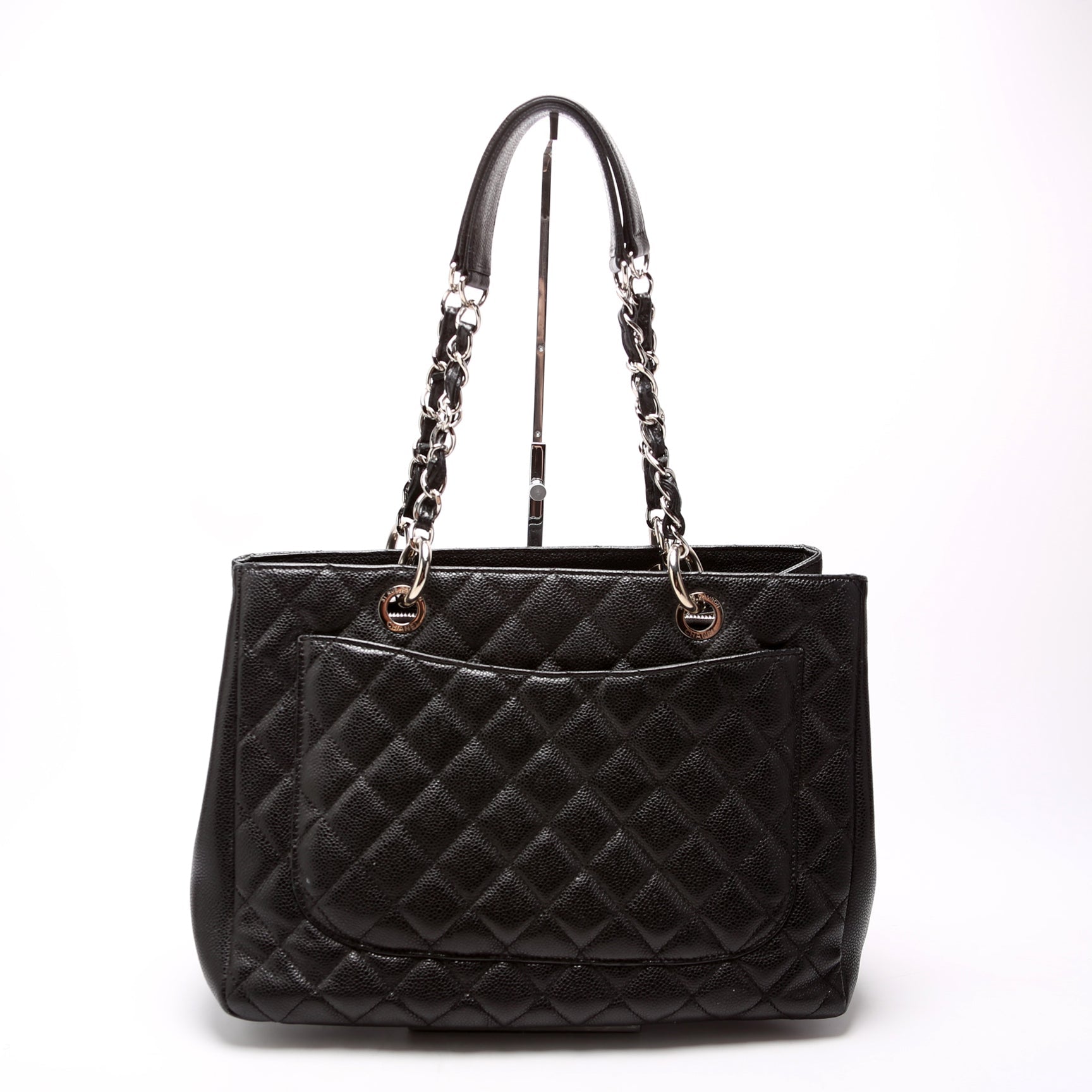 Grand Shopping Tote Caviar Black