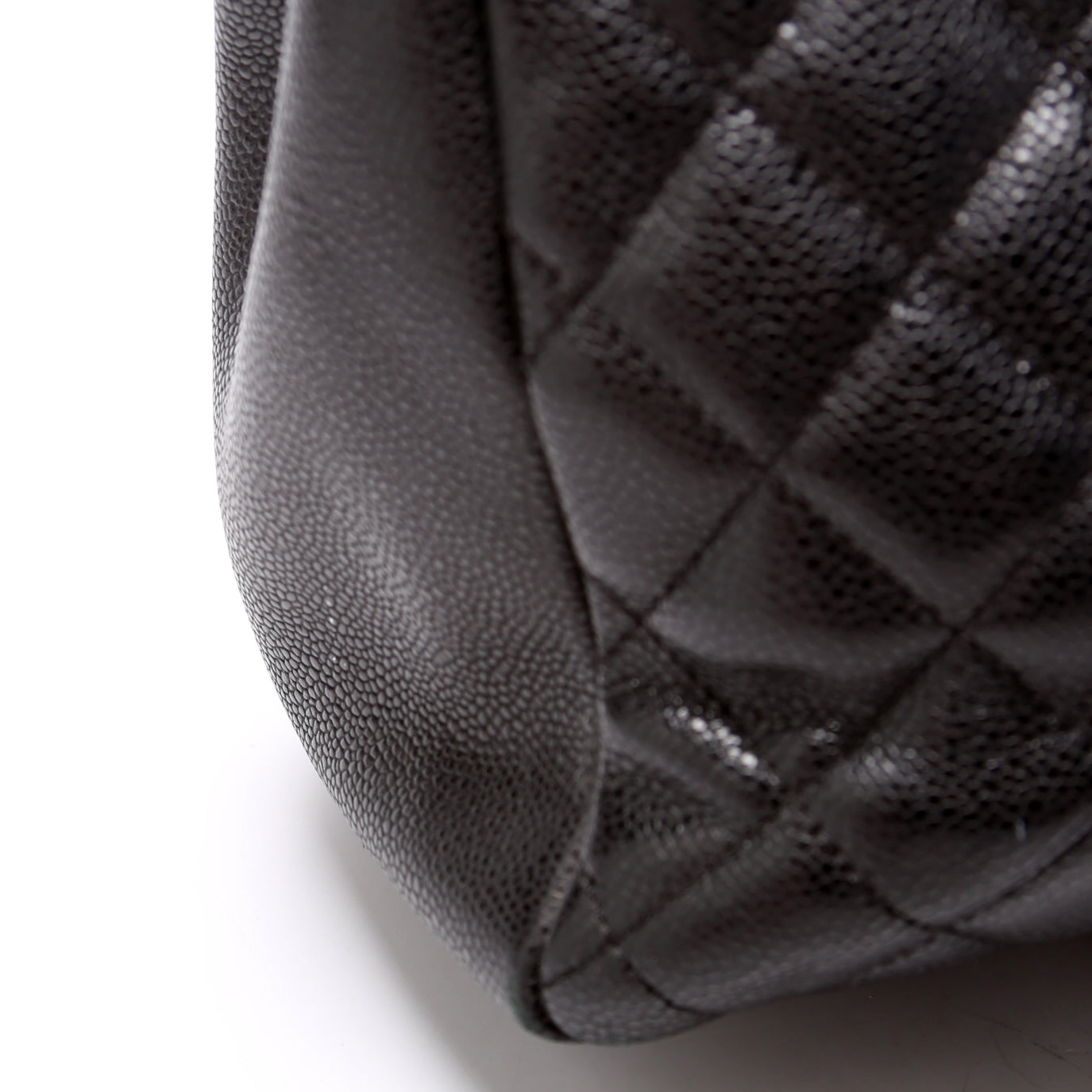 Grand Shopping Tote Caviar Black