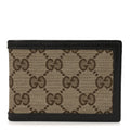 Gucci Monogram Mini Bi-Fold Wallet Brown Dark Brown