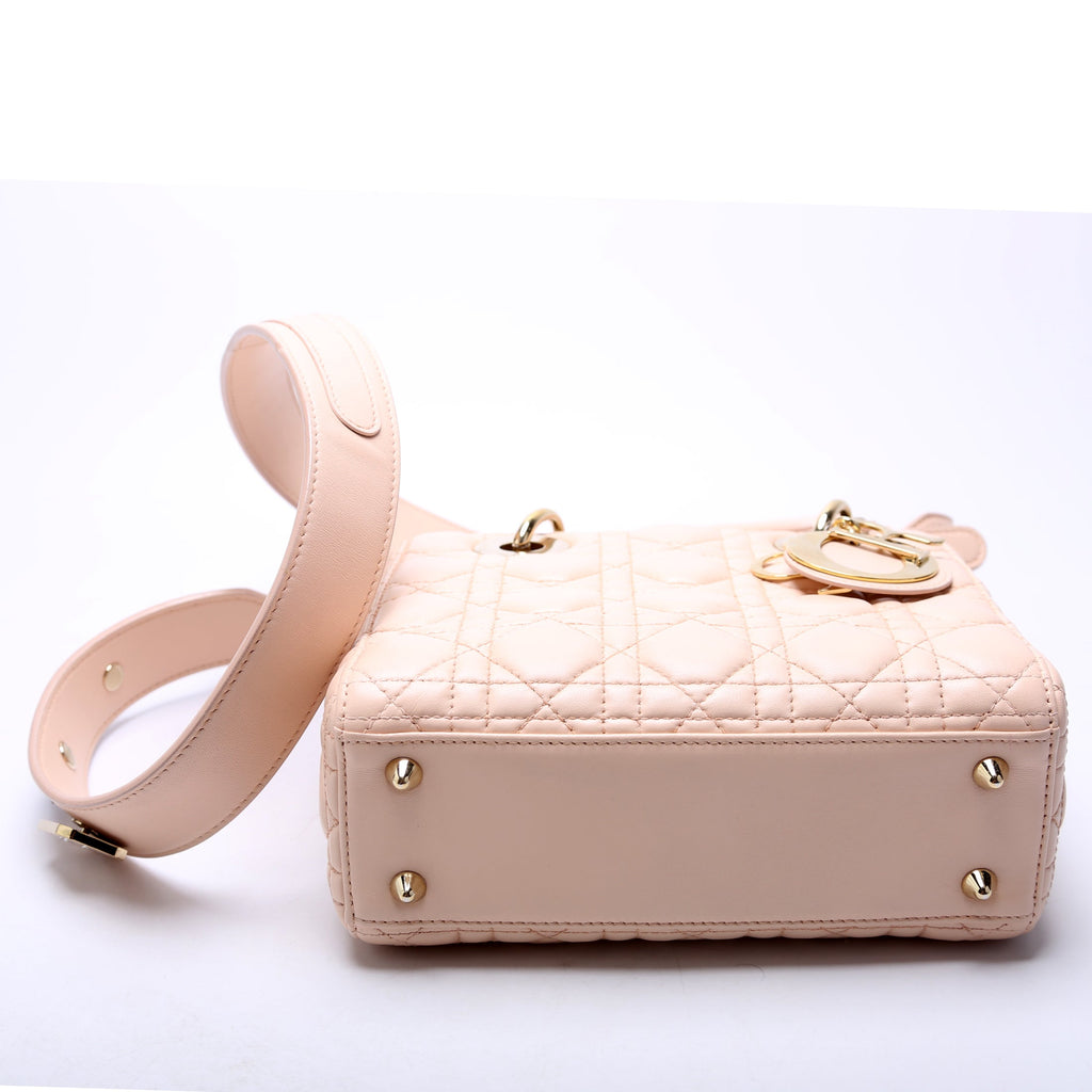 Lady Dior My Abcdior Small Cannage Lambskin Pink