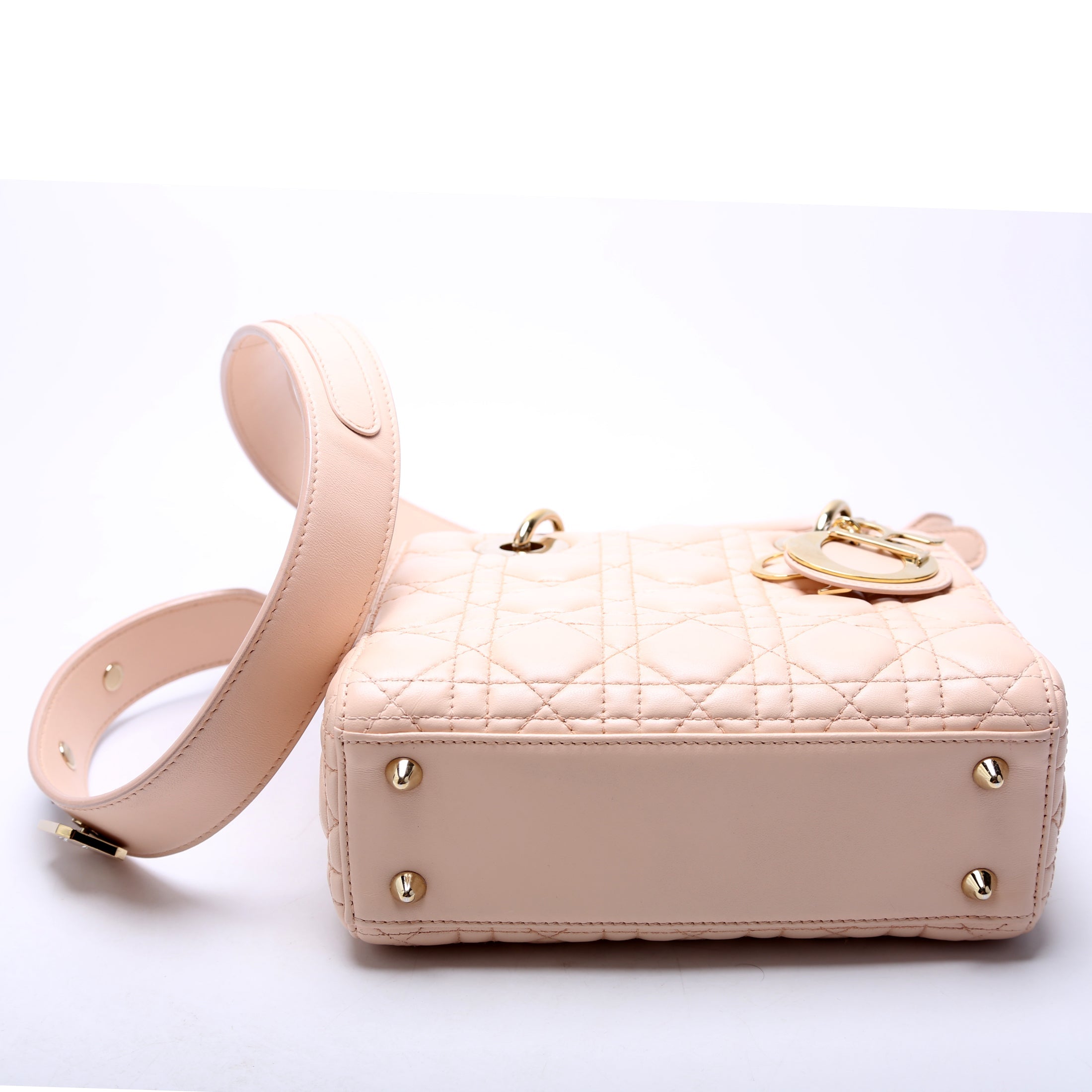 Lady Dior My Abcdior Small Cannage Lambskin Pink