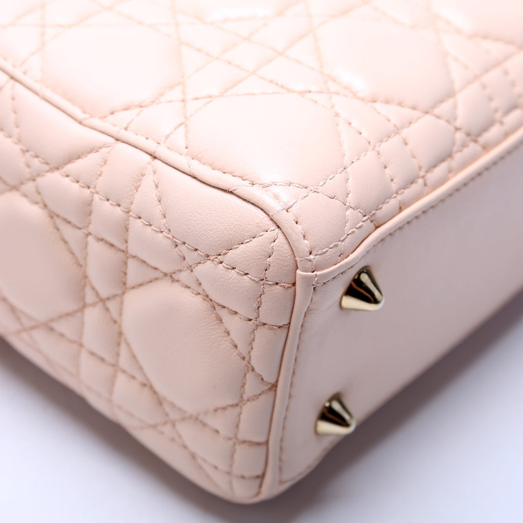 Lady Dior My Abcdior Small Cannage Lambskin Pink