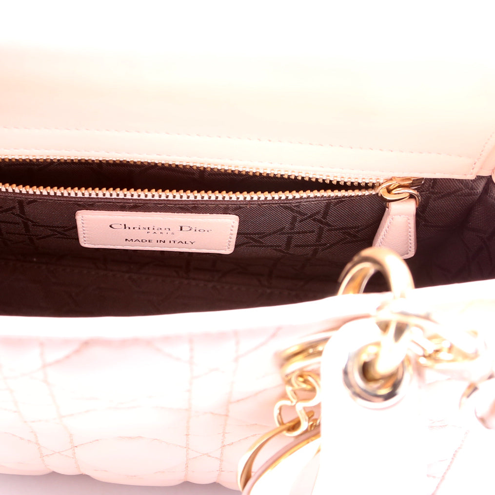 Lady Dior My Abcdior Small Cannage Lambskin Pink