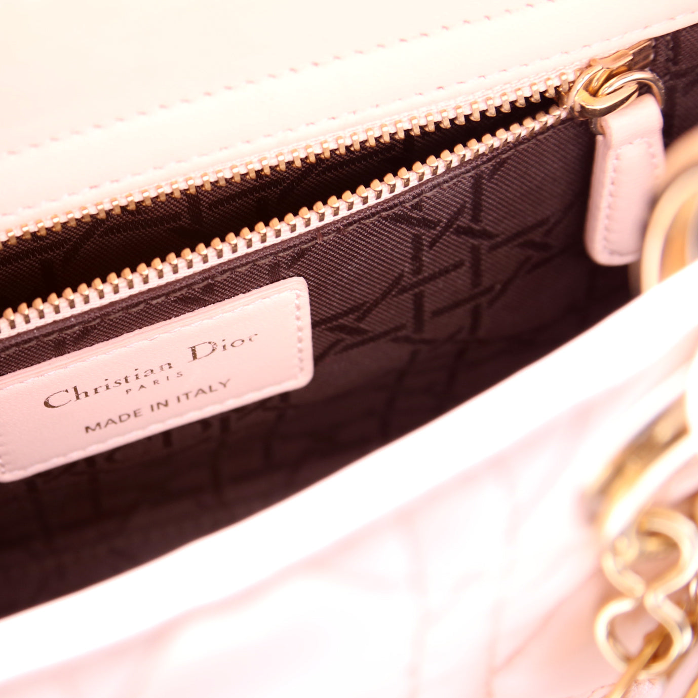 Lady Dior My Abcdior Small Cannage Lambskin Pink